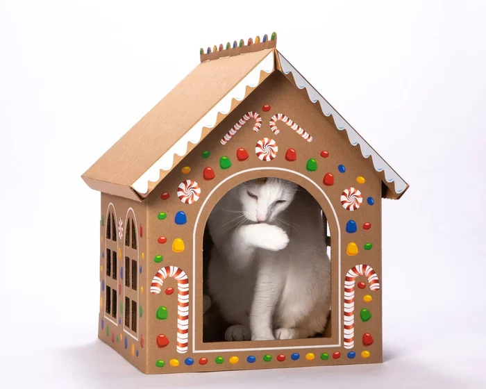 Gingerloaf House – Cardboard Box Playhouse For Cats