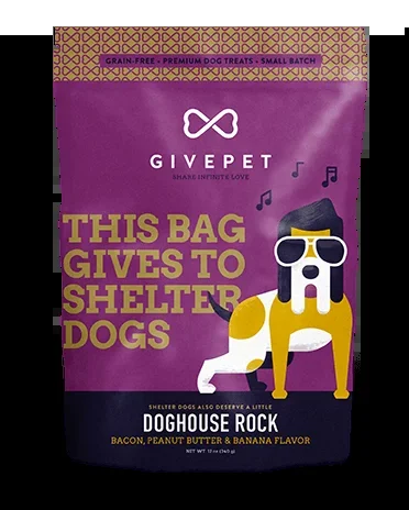 GivePet Dog House Rock Dog Treats 11oz