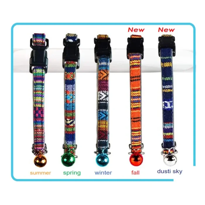Goli Design Polyester Tapestri Fall Reflective Cat Collar 7.25″