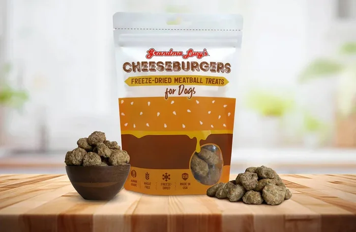 Grandma Lucy’s Freeze-Dried Meatballs Cheeseburgers Dog Treats