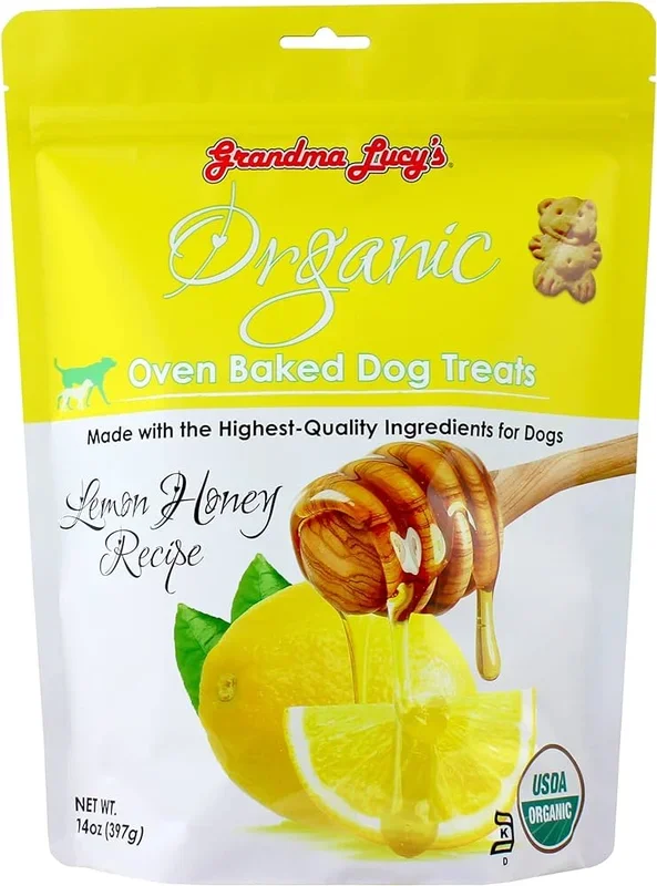 Grandma Lucy’s Organic Lemon Honey Oven Baked Dog Treats, 14-oz