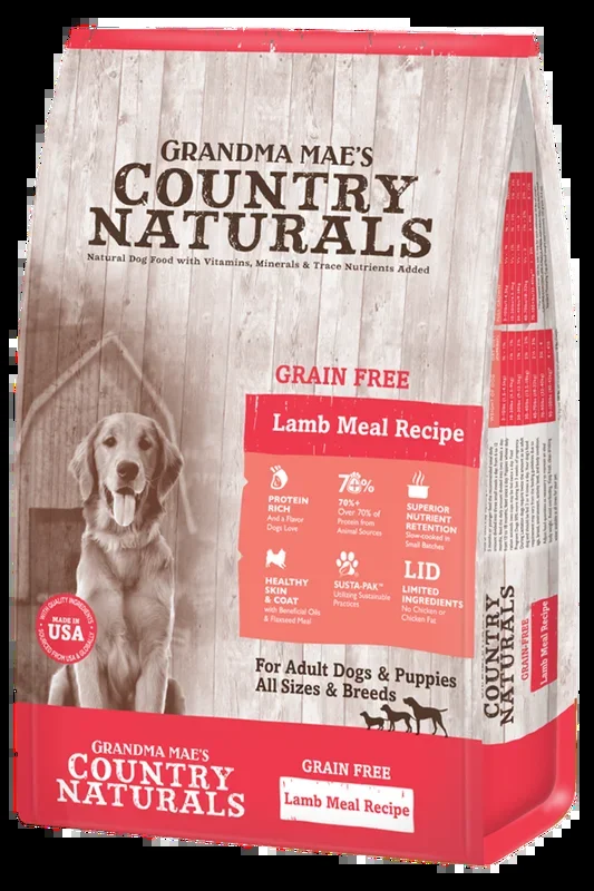 Grandma Mae’s Country Naturals Grain Free Lamb Meal Limited Ingredient Diet Dry Dog Food