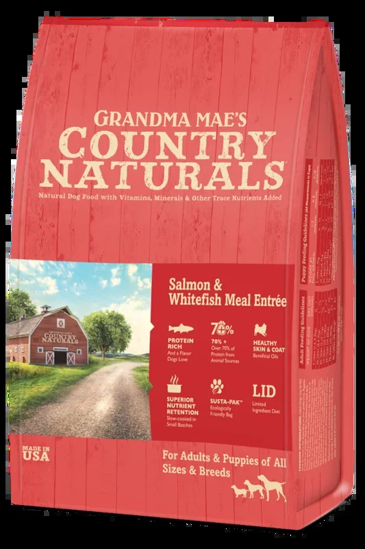 Grandma Mae’s Country Naturals Salmon & Whitefish Meal Entrée Dry Dog Food