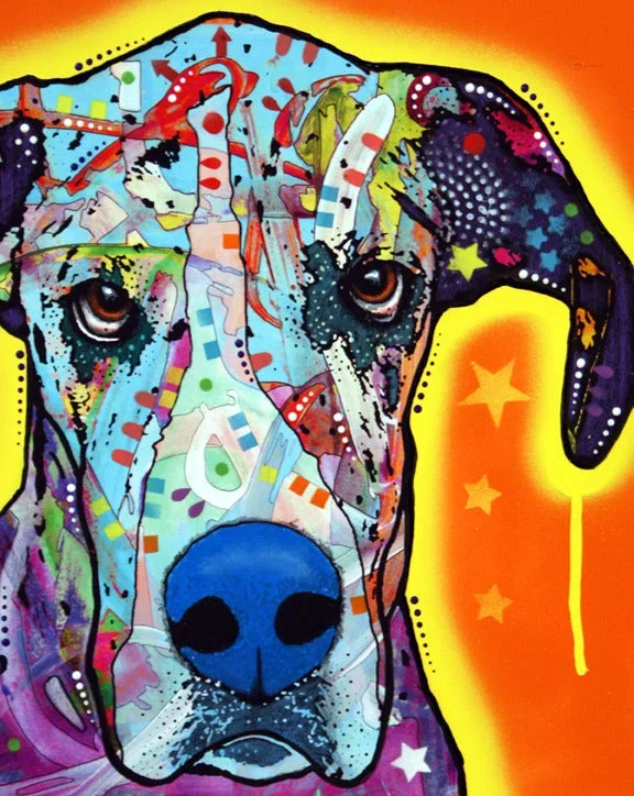 Great Dane Print by Dean Russo