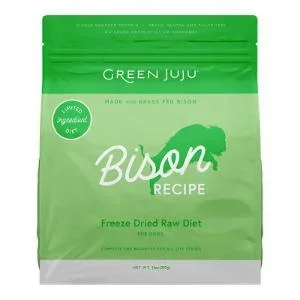 Green Juju Dog Freeze Dried Raw Bison 14oz