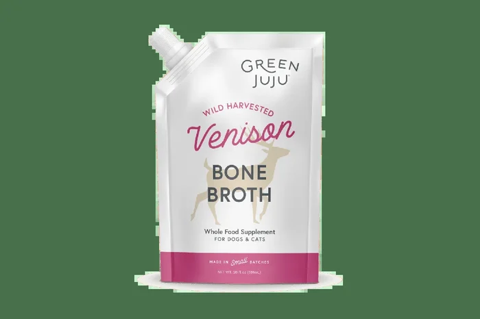 Green Juju Frozen Venison Bone Broth for Dogs and Cats