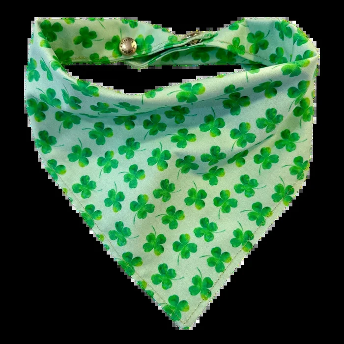 Green Shamrocks Dog Bandana – 925