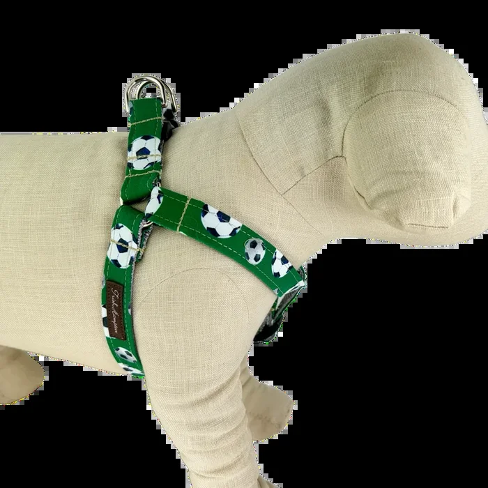 Green Soccer Ball Dog Harness – 1032