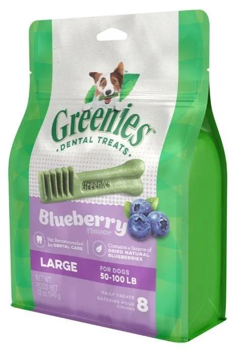 Greenies Blueberry Dental Dog Treat Pack Large 12 oz