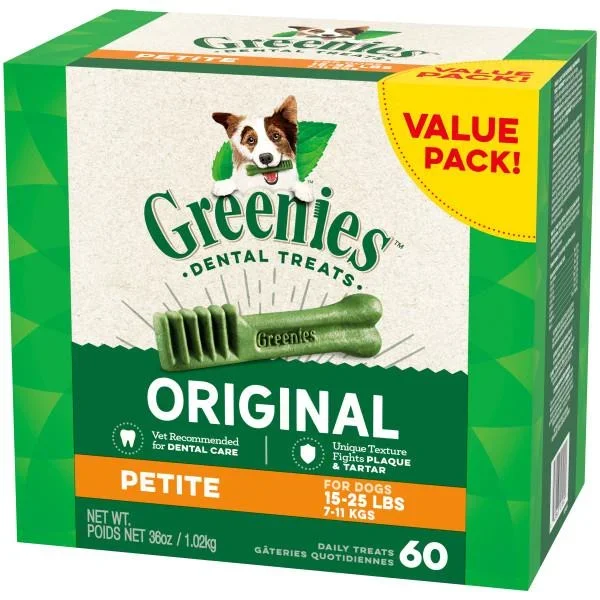 Greenies Dental Value Tub Petite 36 oz 60 ct