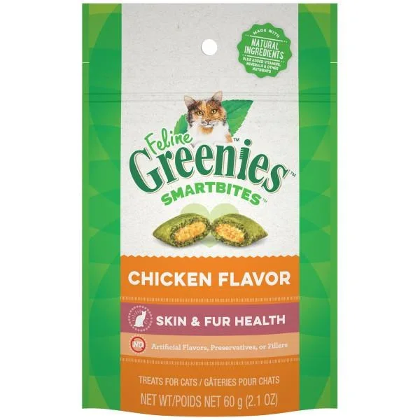 Greenies Smartbites Skin & Fur Chicken 2.1 oz