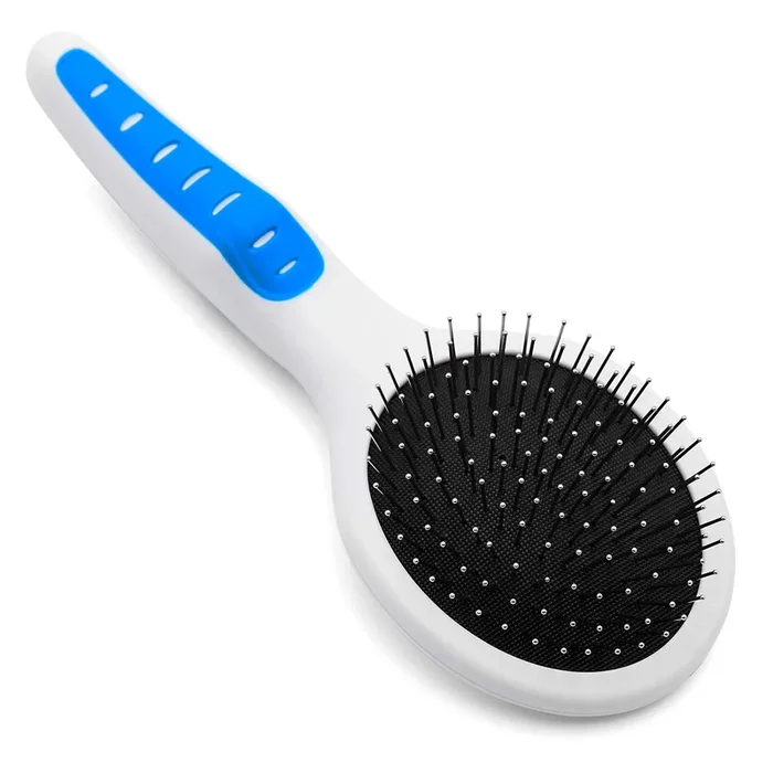 GripSoft Pin Brush for Dogs & Cats, 10″L