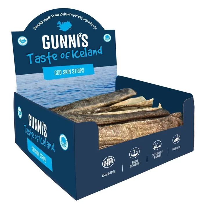Gunni’s Cod Skin Strip treats for Dogs