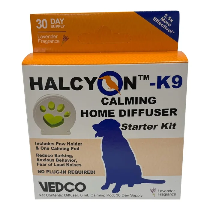 Halcyon K9 Calming Home Diffuser for Dogs Starter Kit & Refills