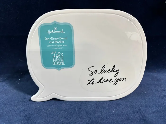 Hallmark Quotation Shaped Dry Erase Board And Marker