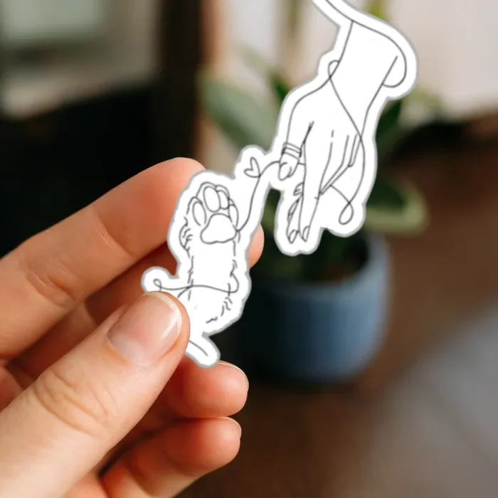 Hand & Paw Sticker