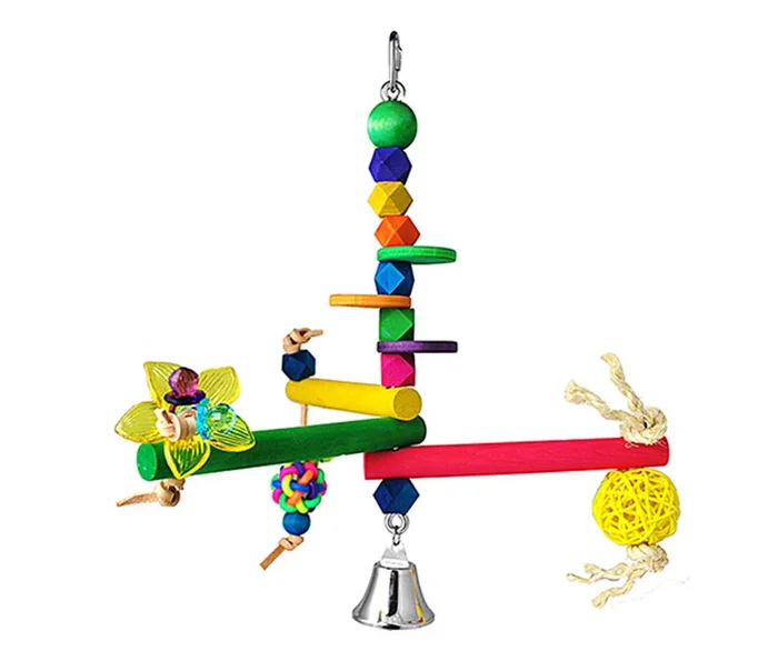 Hanging Bird Gym for Medium Size Birds By Scooter Z’s