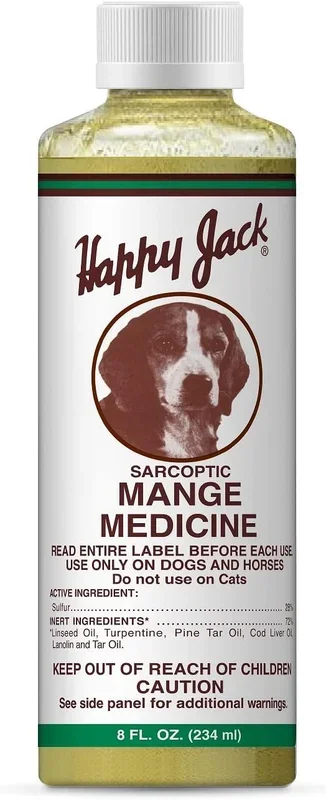Happy Jack Sarcoptic Mange Medicine for Dogs & Horses
