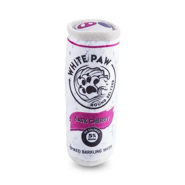 Haute Diggity Dog White Paw Hound Seltzer Bark Cherry Dog Toy