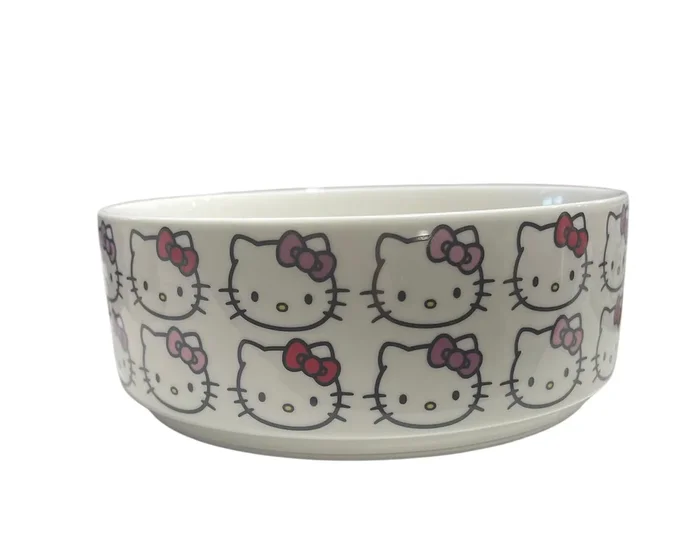 hello kitty cat bowl 3.5 tall x 6.5 round