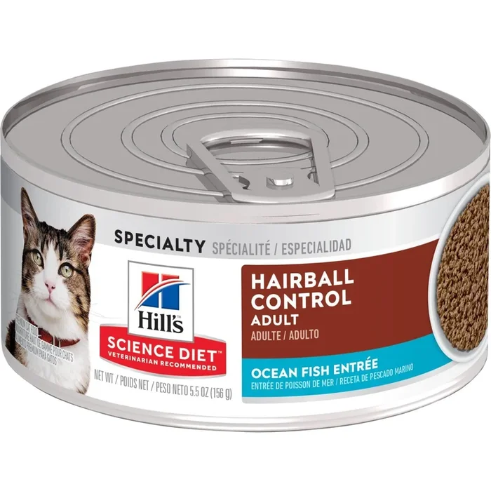 Hill’s® Science Diet® Adult Hairball Control Ocean Fish Entrée cat food