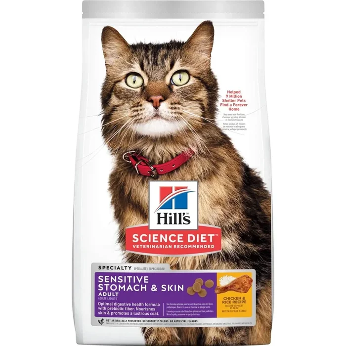 Hill’s® Science Diet® Adult Sensitive Stomach and Skin Dry Cat Food
