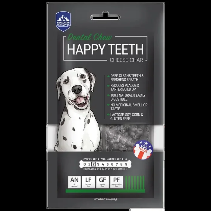 Himalayan Pet Supply Happy Teeth Cheese-Char Dental Chew