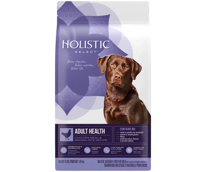 Holistic Select – All Breeds, Adult Dog Chicken Meal & Brown Rice Recipe Dry Dog Food