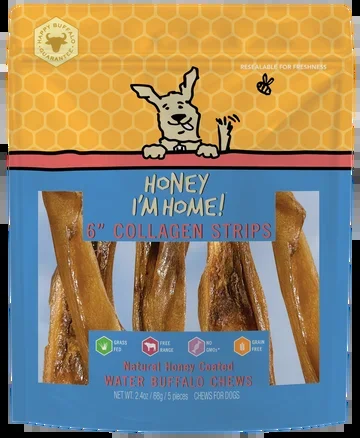 Honey I’m Home! Collagen Strips Dog Chew Treat