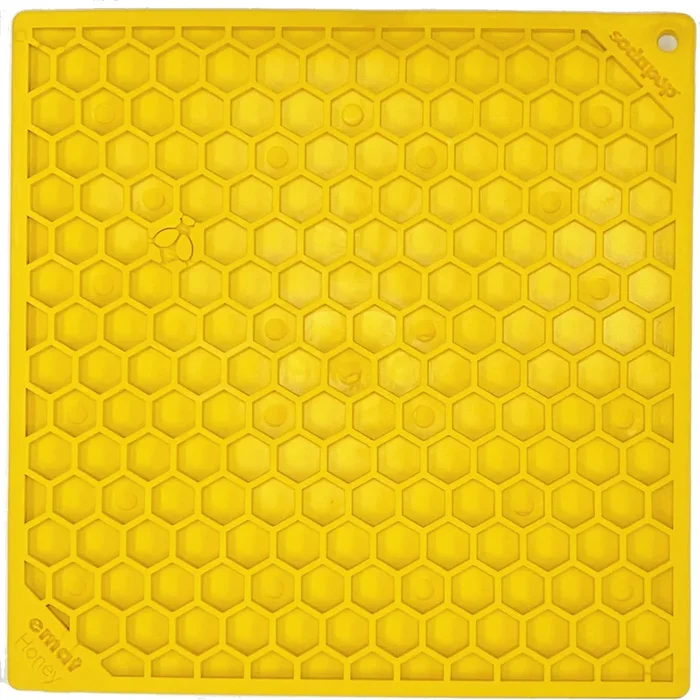 Honeycomb eMat – Enrichment Lick Mat for Dogs and Cats | eMat Enrichment Toy for Anxiety Relief | SodaPup
