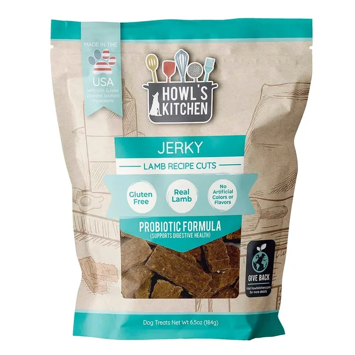 Howl’s Kitchen Jerky Probiotic Formula Lamb Cuts Dog Treats