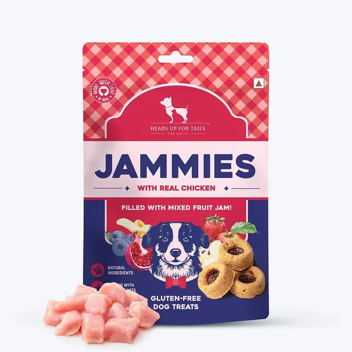 HUFT Jammies With Real Chicken Filled with Mixed Fruit Jam Dog Treats