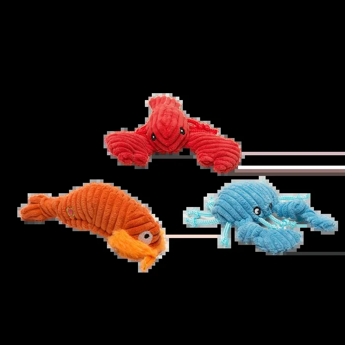 Huggle Hounds Raw Bar Wee Huggles® (Crab, Lobsta, Shrimp) 3 pack