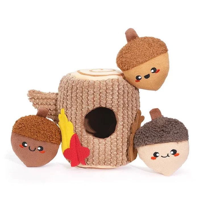 Hugsmart Products Inc – Oriland Pet – Autumn Woofs | Acorn Tree – Interactive Toy