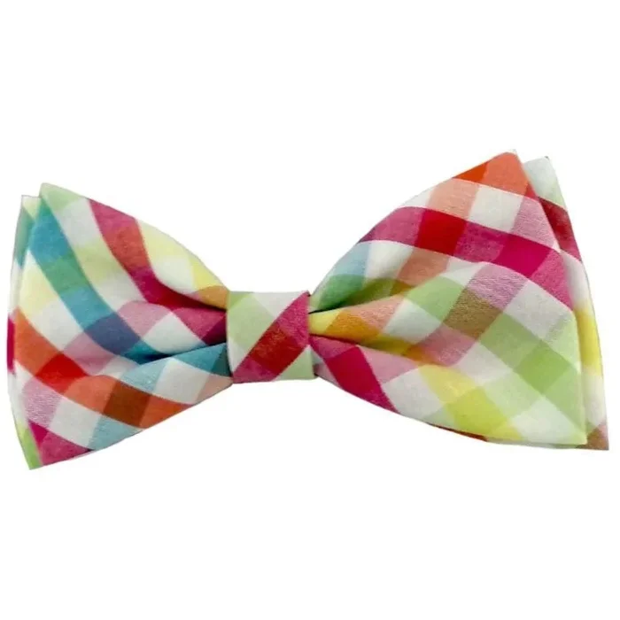 Huxley & Kent – Yellow & Orange Check Bow Tie