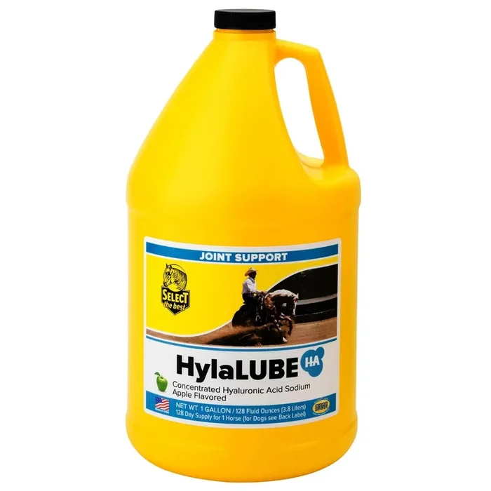 HylaLUBE HA Liquid Joint Supplement for Horses & Dogs – Hyaluronic Acid for Mobility & Joint Health, Apple Flavor