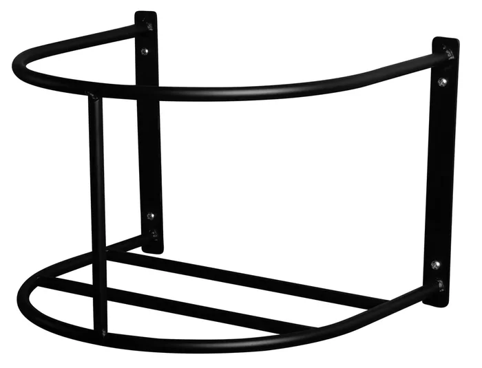Jeffers 20 Quart Flat-Back Bucket Holder, Black