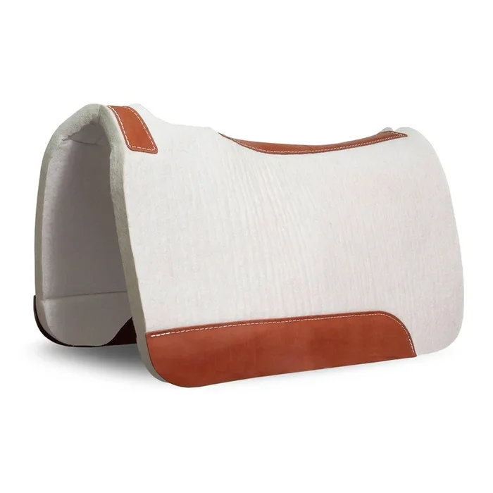 Jeffers “Dr. J” 100% Pressed Wool Contoured Barrel Saddle Pad