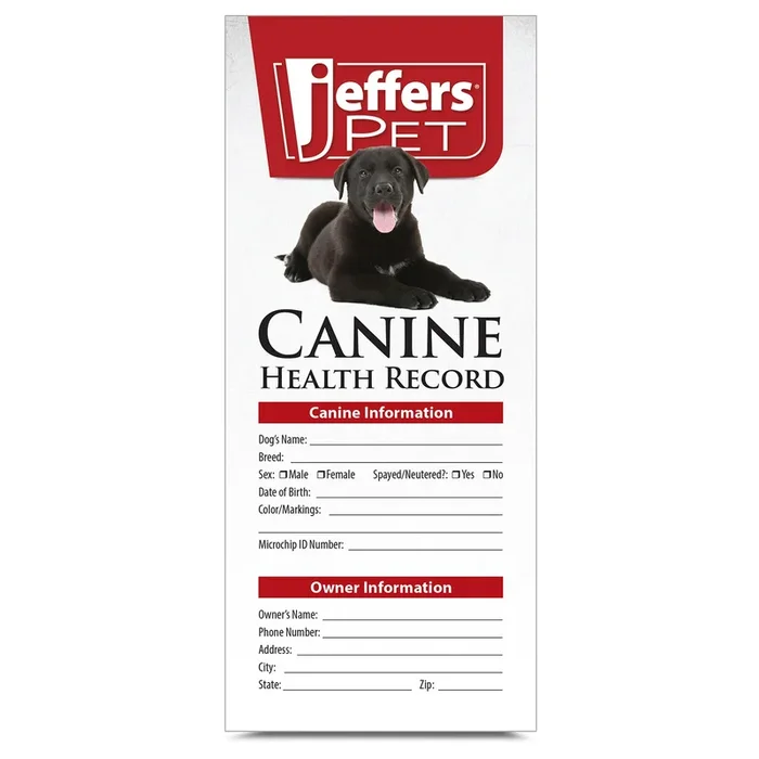 Jeffers Dog Health Record