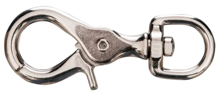 Jeffers Giant Nickel-Plated Scissor Snap, 3-3/4″