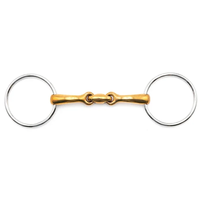 Jeffers Oval Mouth Copper Loose Ring Horse Bit, 5″