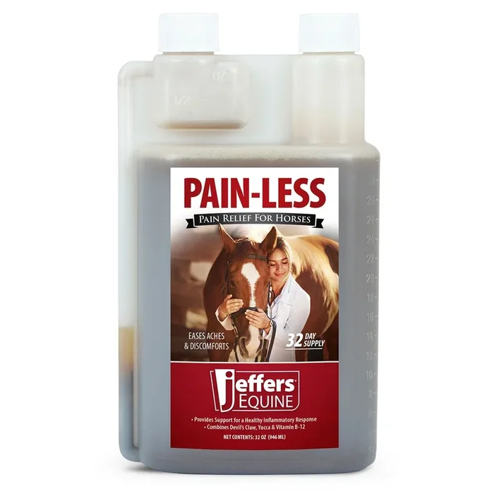 Jeffers Pain-Less Pain Relief Liquid for Horses