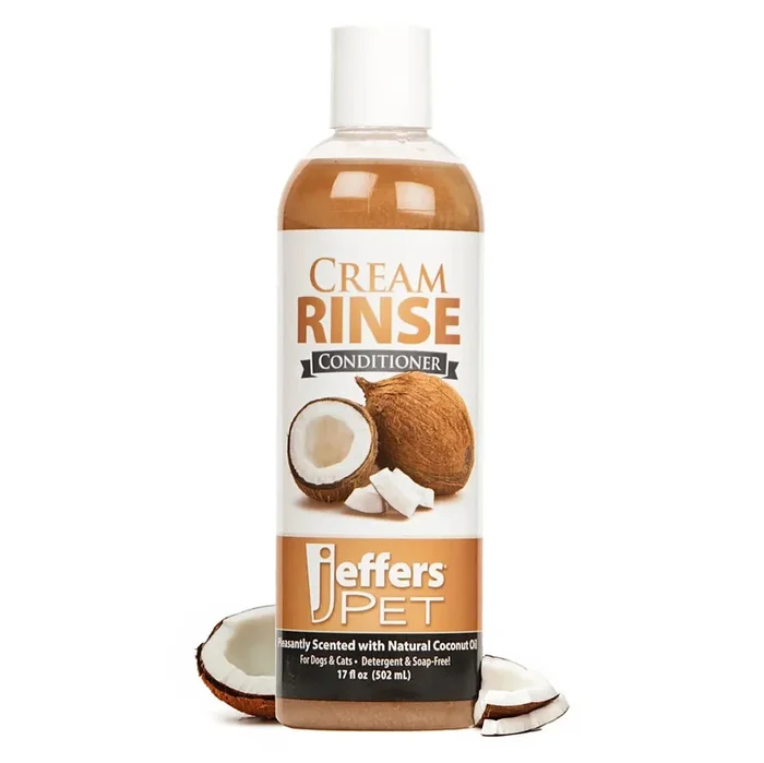 Jeffers Pet Cream Rinse Dog & Cat Conditioner with Coconut Oil