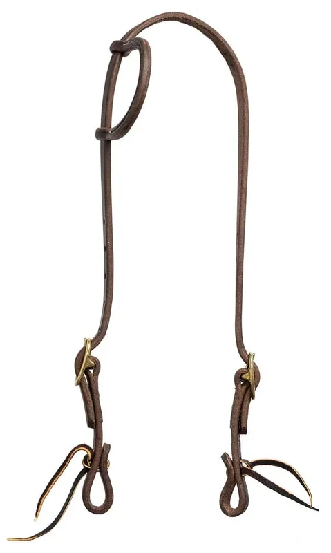 Jeffers Poplar Head Saddlery Oiled Harness Leather One Ear Horse Headstall