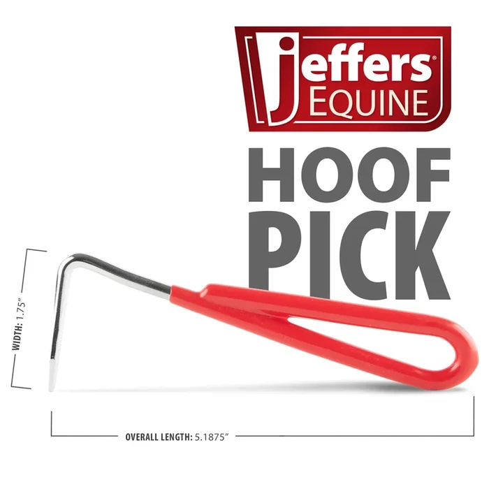 Jeffers Steel Horse Hoof Pick with Coated Handle