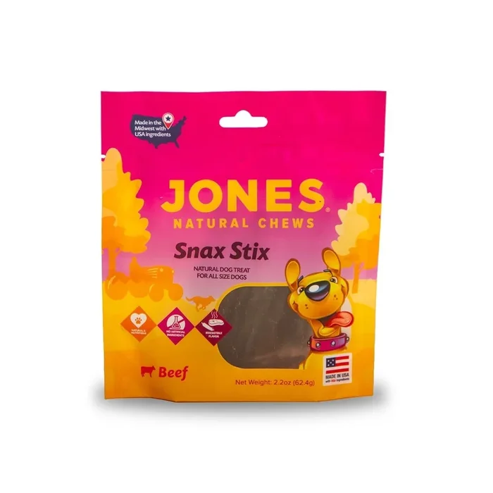 Jones Natural Sausage Sticks Dog Treats, 5″ L