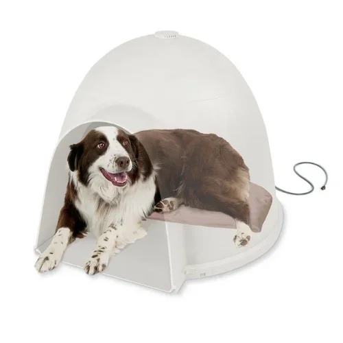 K & H Pet Products – Lectro-Soft Igloo-Style Heated Bed Tan