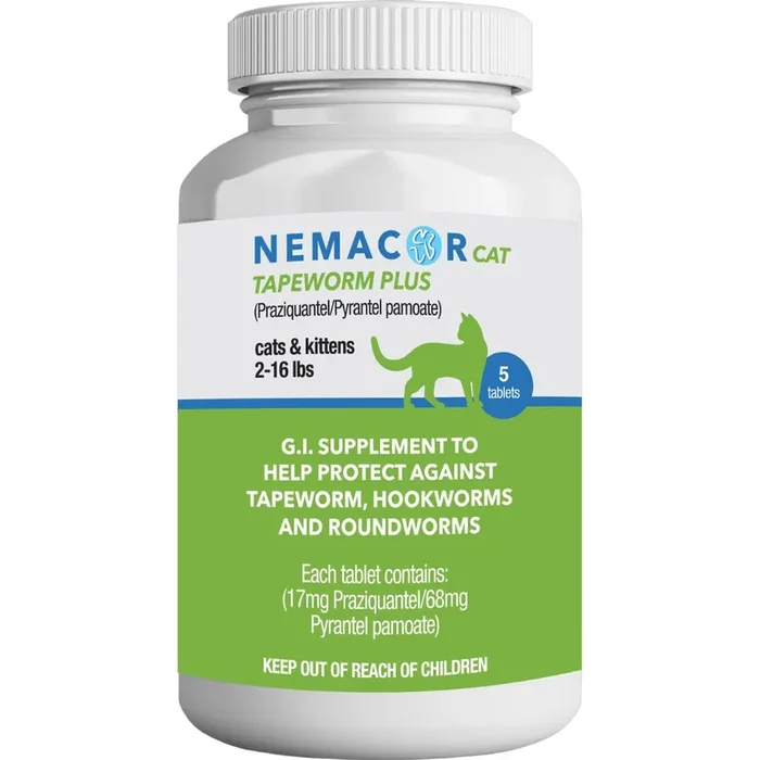 K & K Vet Products – Nemacor© Cat Tapeworm PLUS