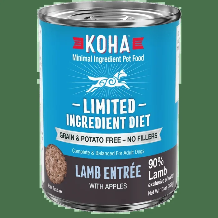 KOHA Grain & Potato Free Limited Ingredient Diet Lamb Entree with Apples Canned Dog Food
