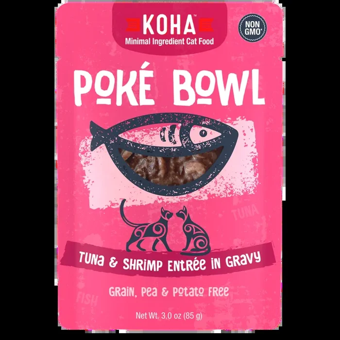 Koha Poké Bowl Tuna And Shrimp Entrée In Gravy 3-oz , Wet Cat Food